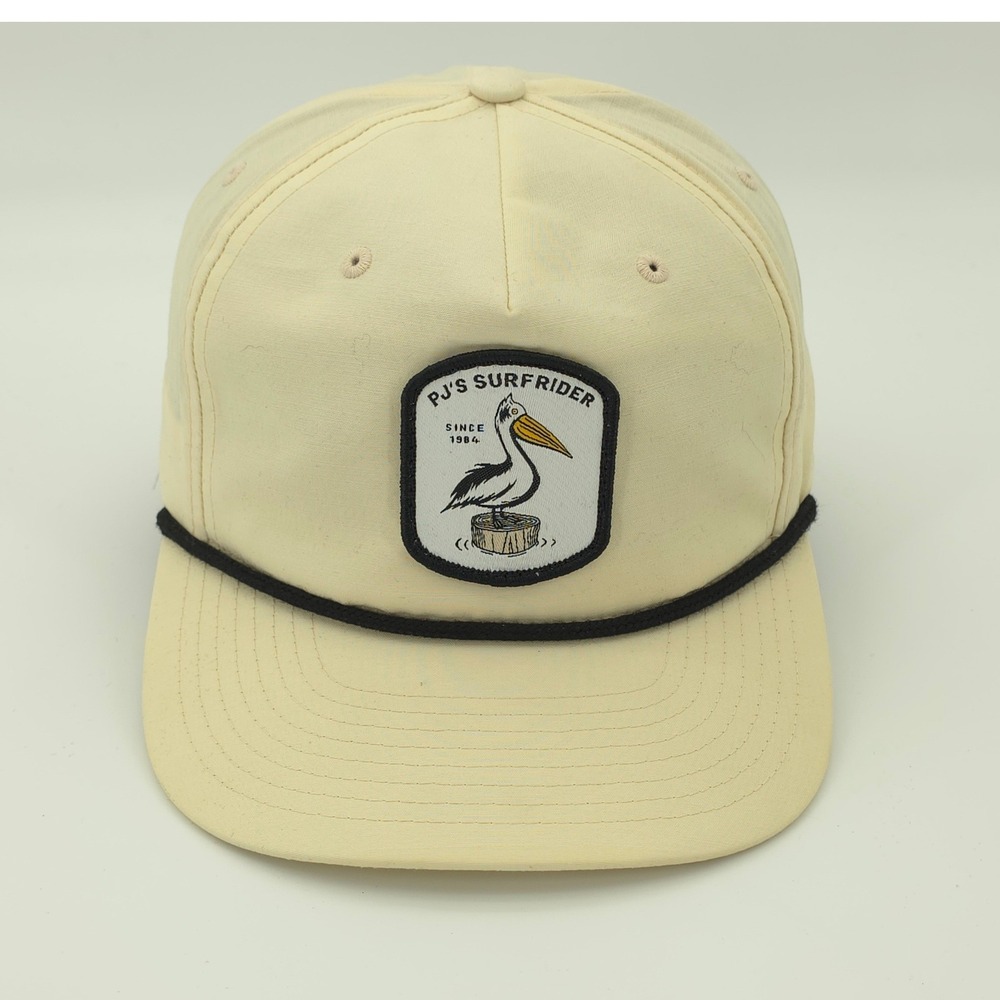 PJs Surfrider Hat Cap Mens Snapback Beige Pelican Surf Rope Richardson